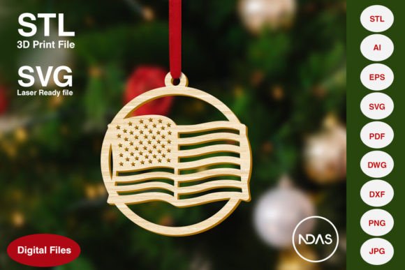 American, USA Flag Christmas Ornament: A Designer's Review for Home Decor