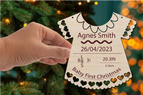 Baby First Christmas Ornaments Laser Cut Review