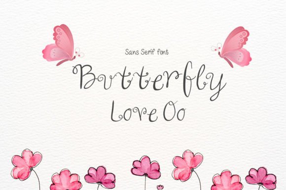 Butterfly Love Oo Sans Serif Review for Crafters