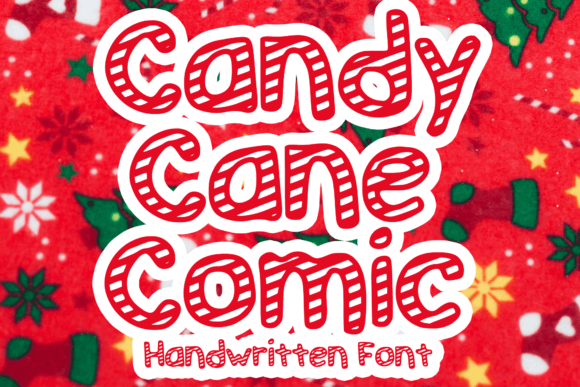 Candy Cane Comic: The Perfect Decorative Asset for Festive Crafts
