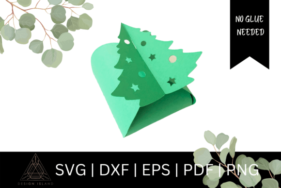 Christmas Tree Box Template SVG No Glue Review