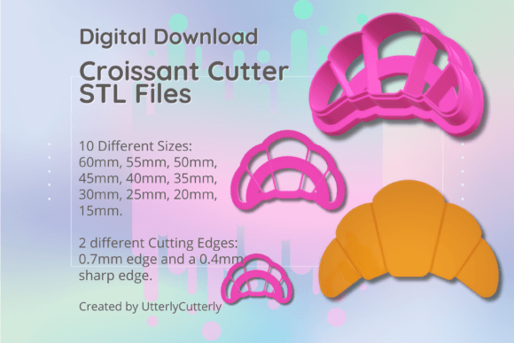 Clay Cutter STL File Croissant 1- Earrin: A Designer's Take on Tools