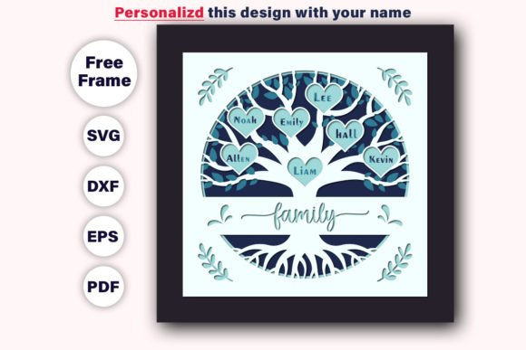 Customizable 3D FAMILY Tree Shadow Boxes Review