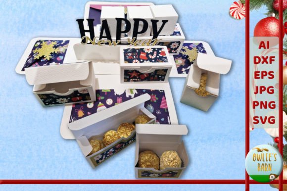 Exploding Near Year Box with Sentiments for Christmas Projects
