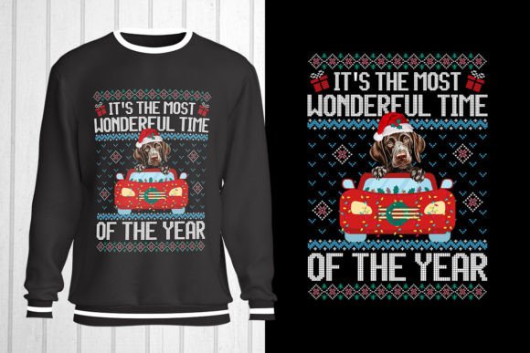 German Shorthaired Pointer Ugly Sweater for T-Shirt Designs