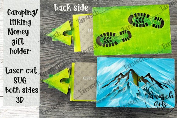 Hiking Gift Card Money Holder Laser SVG for Cards & Gifts