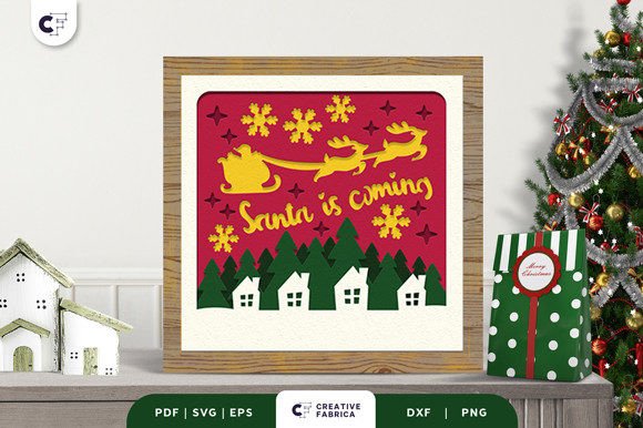 Santa is Coming 3D Shadow Box SVG Review