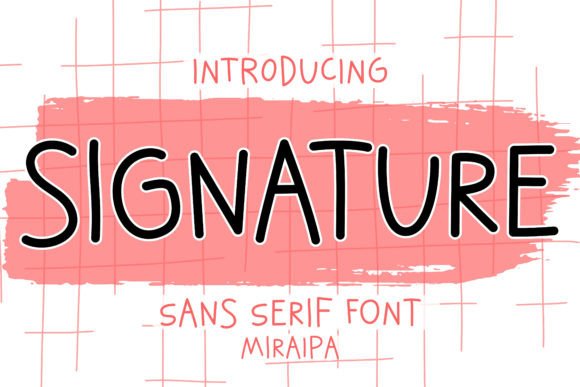 Signature: A Sans Serif Graphic Design Asset for Modern Publishing