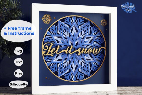 Snowflake 3d Shadow Box, Let It Snow: Christmas Design Review