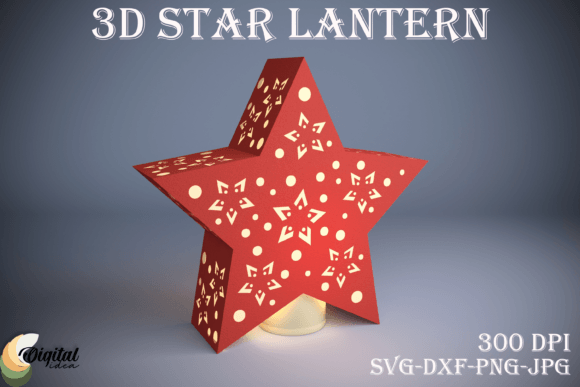 Star Lantern Paper Cut: Christmas Visuals for Modern Brands